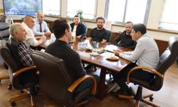 Son Hasat Film ekibi Başkan Özcan’ı makamında ziyaret etti