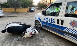Aydın'da polis aracıyla çarpışan motosikletin sürücüsü yaralandı