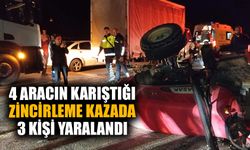 Aydın'daki zincirleme trafik kazasında 3 kişi yaralandı