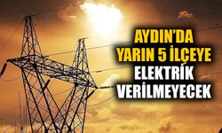Aydın’da yarın 5 ilçeye elektrik verilmeyecek