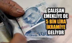 Çalışan emekliye de 5 bin lira ikramiye geliyor