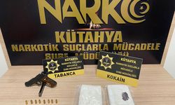 Kütahya'da durdurulan tırda 1 kilo 35 gram kokain ele geçirildi