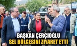 Başkan Çerçioğlu sel bölgesini ziyaret etti