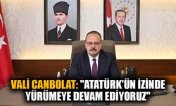 Vali Canbolat: "Atatürk'ün izinde yürümeye devam ediyoruz"
