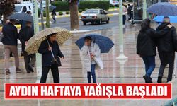 Aydın haftaya yağışla başladı