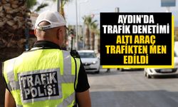 Aydın'da trafik denetimi: Altı araç trafikten men edildi