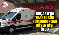 Koçarlı'da traktörün römorkundan düşen kişi yaşamını yitirdi