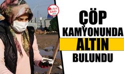 Çöpe atılan altını belediye ekipleri buldu