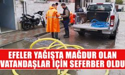 Efeler yağışta mağdur olan vatandaşlar için seferber oldu