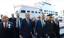 Cumhurbaşkanı Erdoğan'ın katılımıyla Türk Donanması'na dört yeni gemi teslim edildi