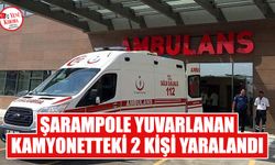 Aydın'da şarampole yuvarlanan kamyonetteki 2 kişi yaralandı