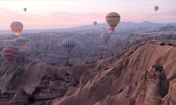 Kapadokya'da geçen yıl 615 binden çok turist balon turuna katıldı