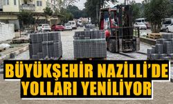 Büyükşehir Nazilli’de yolları yeniliyor