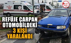 Köşk'te refüje çarpan otomobildeki 3 kişi yaralandı