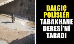 Dalgıç Polisler Tabakhane Deresi’ni taradı