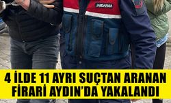 4 ilde 11 ayrı suçtan aranan firari Aydın’da yakalandı