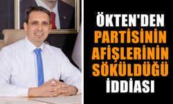 AK Parti’li Ökten'den partisinin afişlerinin söküldüğü iddiası