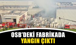 OSB'deki fabrikada yangın çıktı