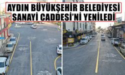 Aydın Büyükşehir Belediyesi Sanayi Caddesi’ni yeniledi