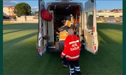 Helikopter Ambulans genç hasta için havalandı