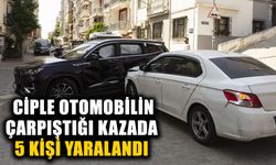 Aydın'da ciple otomobilin çarpıştığı kazada 5 kişi yaralandı