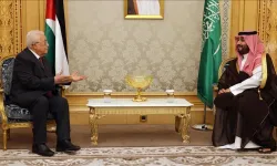 Filistin Devlet Başkanı ile Suudi Arabistan Veliaht Prensi Gazze'yi görüştü
