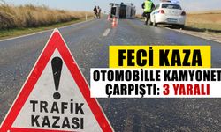 Karpuzlu'da otomobille kamyonetin çarpıştığı kazada 3 kişi yaralandı