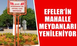 Efeler’in mahalle meydanları yenileniyor