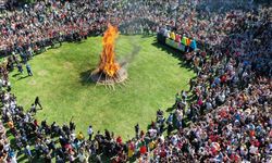 Edirne'de "Kakava ateşi" yakıldı