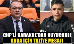 CHP'li Karakoz'dan Kuyucaklı Arda için taziye mesajı