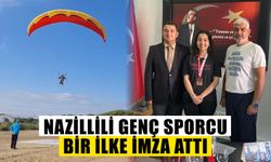 Nazillili genç sporcu bir ilke imza attı