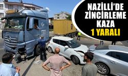 Nazilli’de zincirleme kaza: 1 yaralı