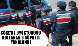 Söke’de uyuşturucu kullanan 8 şüpheli yakalandı