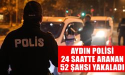 Aydın polisi 24 saatte aranan 52 şahsı yakaladı