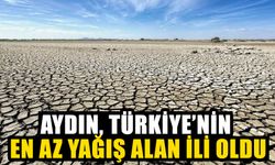 Aydın, Türkiye’nin en az yağış alan ili oldu