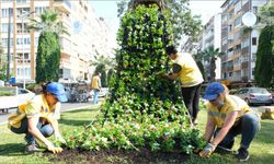 Büyükşehir Belediyesi, Aydın’ı rengârenk çiçekler ile süslüyor