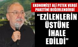 Ekonomist Ali Petek vergi paketini değerlendirdi