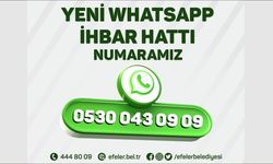 Efeler’in Whatsapp ihbar hattı güncellendi