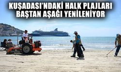 Kuşadası’ndaki halk plajları baştan aşağı yenileniyor