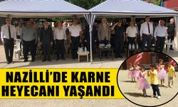 Nazilli’de karne heyecanı yaşandı