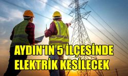 Aydın'ın 5 ilçesinde elektrik kesintisi yaşanacak