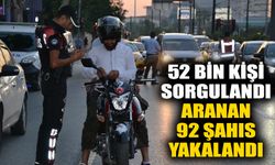 Aydın'da 52 bin kişi sorgulandı, aranan 92 şahıs yakalandı