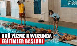 ADÜ yüzme havuzunda eğitimler başladı