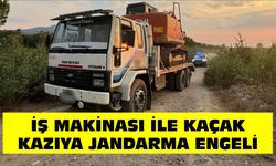 Kaçak kazıya jandarma engeli