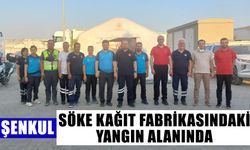 Şenkul, Söke kağıt fabrikasındaki yangın alanında