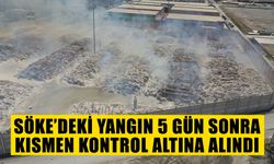 Söke'deki kağıt fabrikasındaki yangın 5 gün sonra kısmen kontrol altına alındı