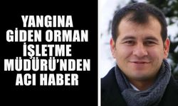 Yangına giden Orman İşletme Müdürü’nden acı haber