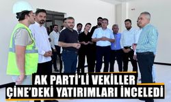 AK Parti’li vekiller, Çine’deki yatırımları inceledi