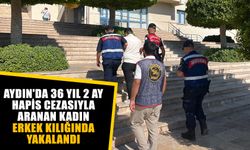 Aydın'da 36 yıl 2 ay hapis cezasıyla aranan kadın, erkek kılığında yakalandı