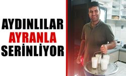 Aydınlılar ayranla serinliyor